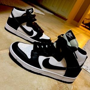 High top panda dunks